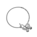 Stainless Steel Charm Gold Plated Punk Adjustable Vintage Butterfly Charm Bracelet Women Bracelet &Bangle